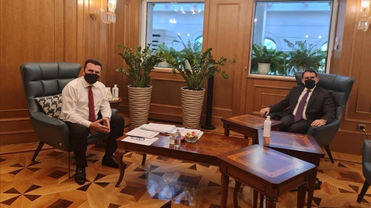 Претседателот на Уставниот суд на Северна Македонија Салих Мурат по посетата на Турција се состана со премиерот Зоран Заев