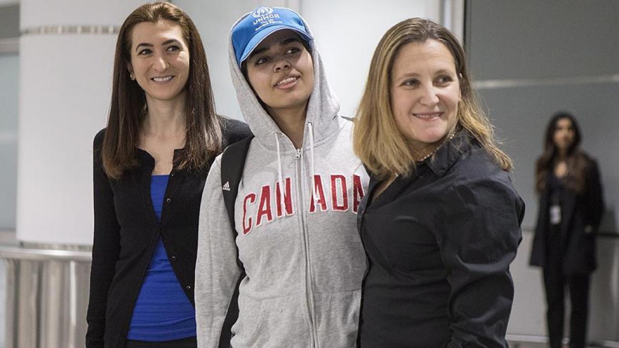 سعودی شہری رہف القنون مہاجر کی حیثیت سے کینیڈا پہنچ گئی