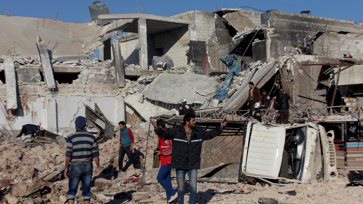 شام: اسد انتظامیہ اور روسی جنگی طیاروں کی بمباری بیسیوں ہلاک