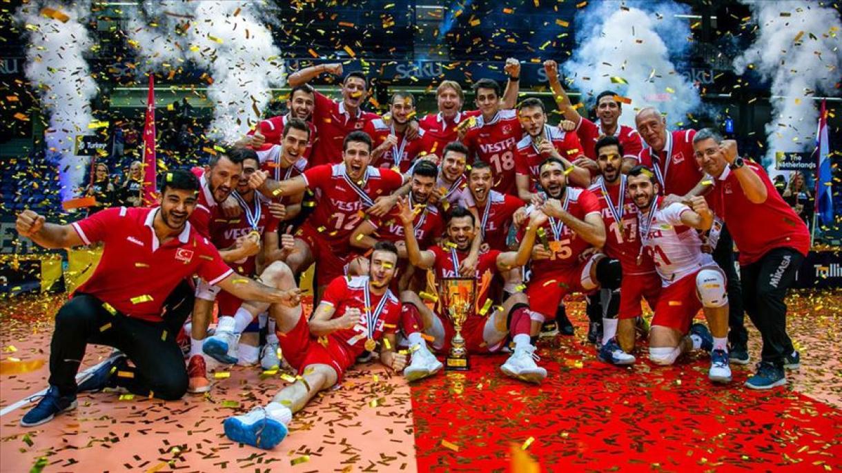 Волейболдан Түркия құрамасы Еуропа чемпионы болды
