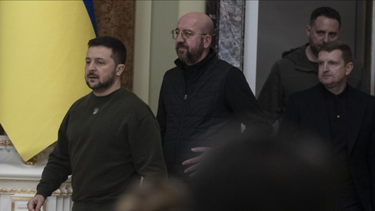 Michel in visita a Kiev: "Non ci può essere un'Europa libera senza un'Ucraina libera"