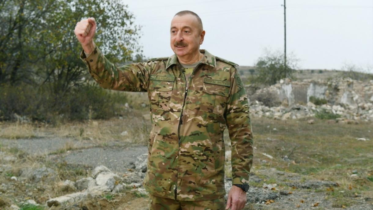 Aliyev për herë të parë në Shusha pas çlirimit nga pushtimi armen