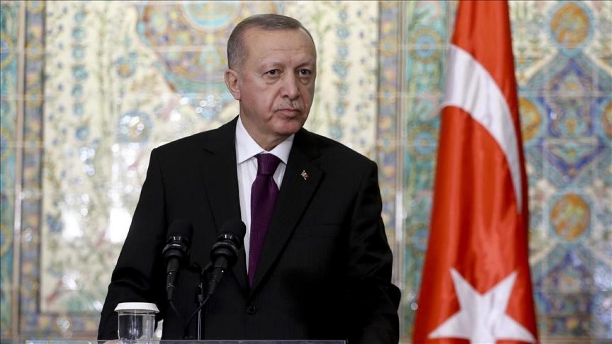 اردوغان: "تورکیه هر زامان دؤولتی و میللتی ایله فیلیسطین‌لی قارداش‌لاری‌نین یانیندا‌دیر"