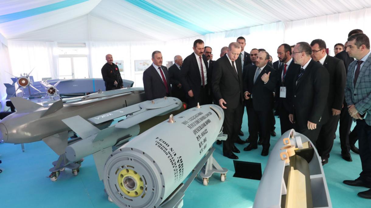 جمهور باشقانی اردوغان:"مودافعه صنایع سینده میللیلیک نیسبتینی داها دا یوکسلدهجهیک"