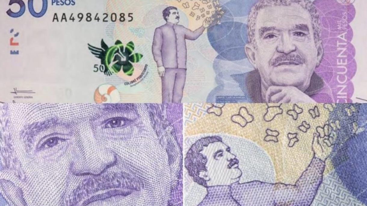 Gabriel García Márquez en el billete de 50.000 pesos de Colombia