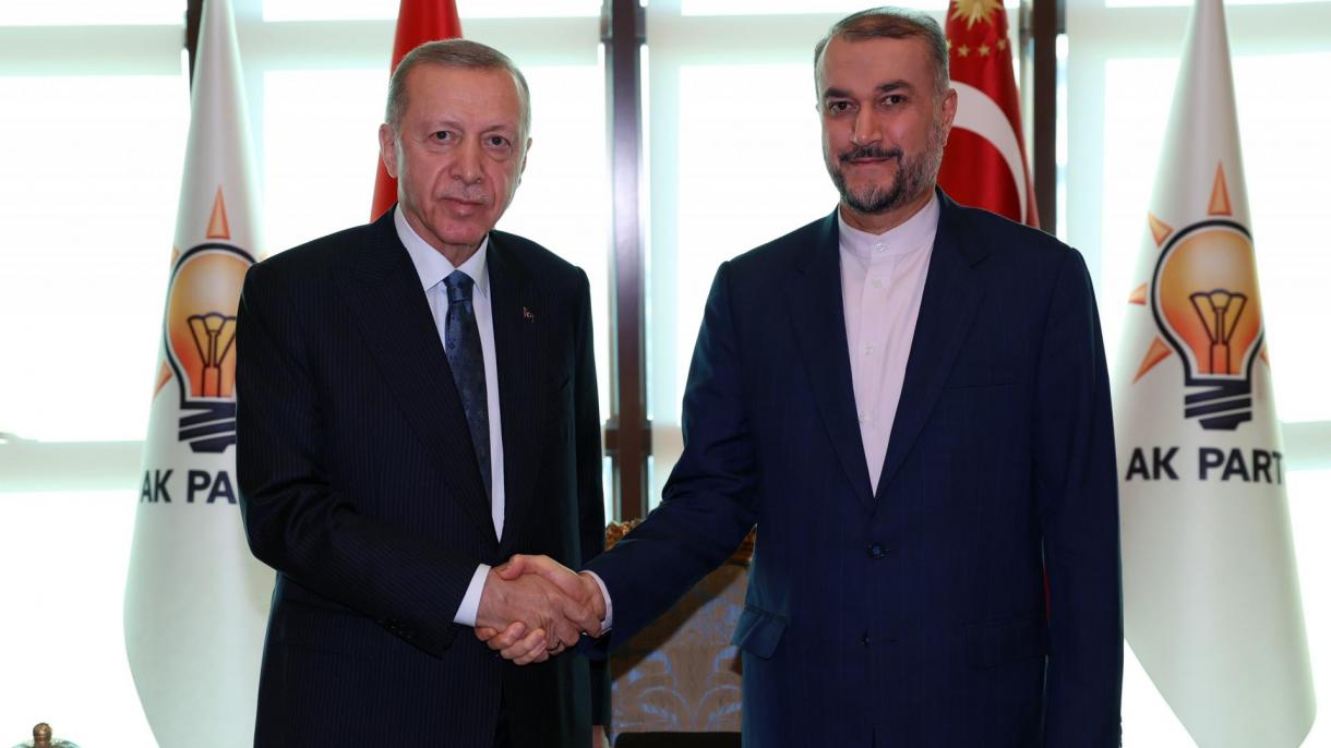 اردوغان وزیر خارجه ایران را به حضور پذیرفت