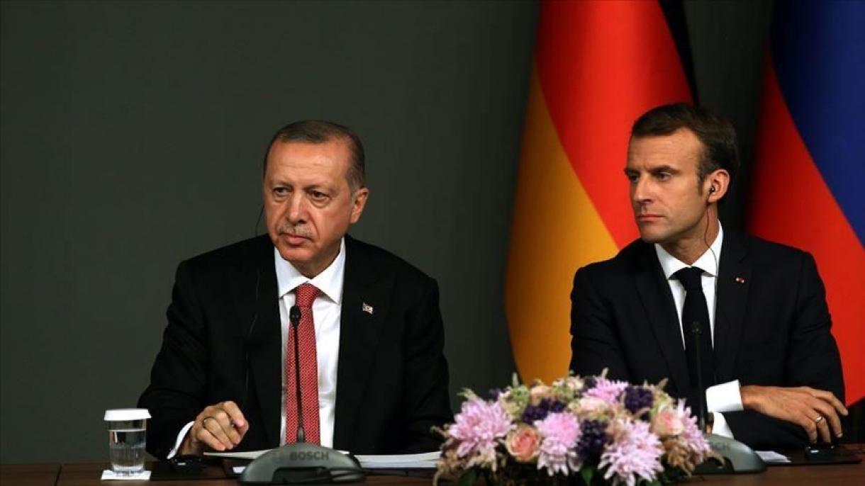 Erdogan a discutat cu Macron despre problemele regionale