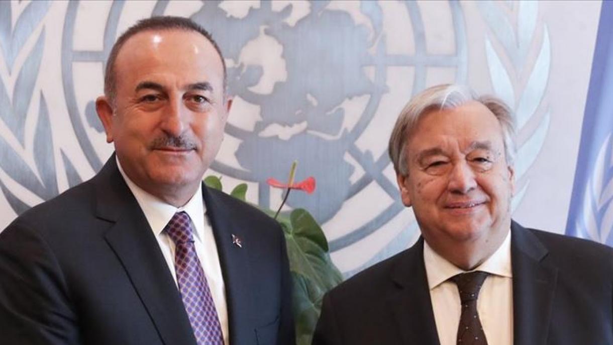 Mövlud Çavuşoğlu vә Antonio Quterreş arasında telefon danışığı olub