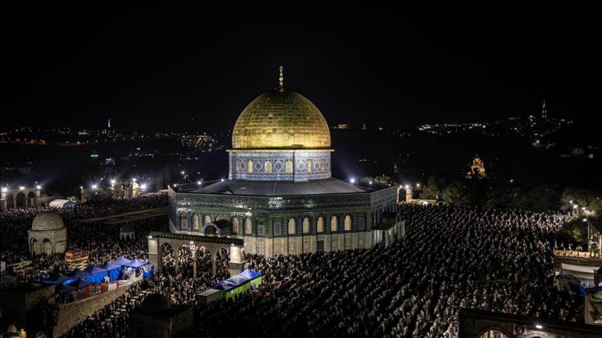 برگزاری مراسم شب قدر در مسجد الاقصی