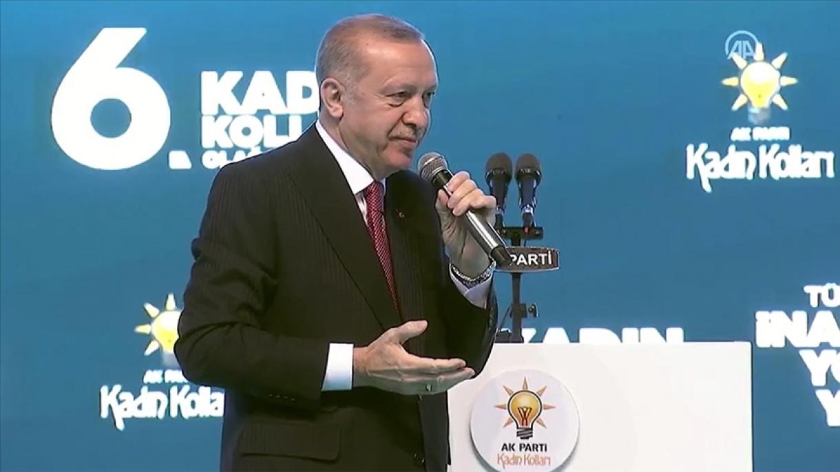 erdoghan parlaméntta we her sahede ayallar sanini köpeytkenliklirini bildürdi