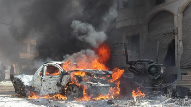 شام کے مختلف شہروں پر بمباری،درجنوں ہلاک و زخمی