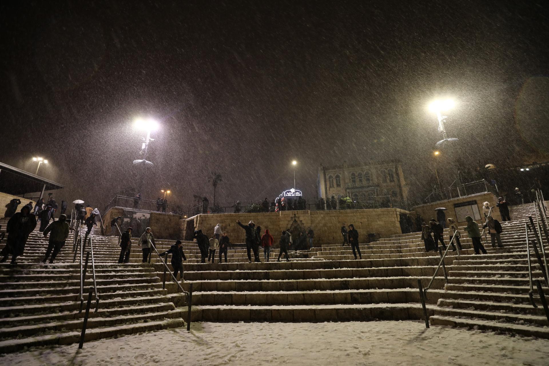 Rijetki prizori: Snijeg prekrio Al-Quds
