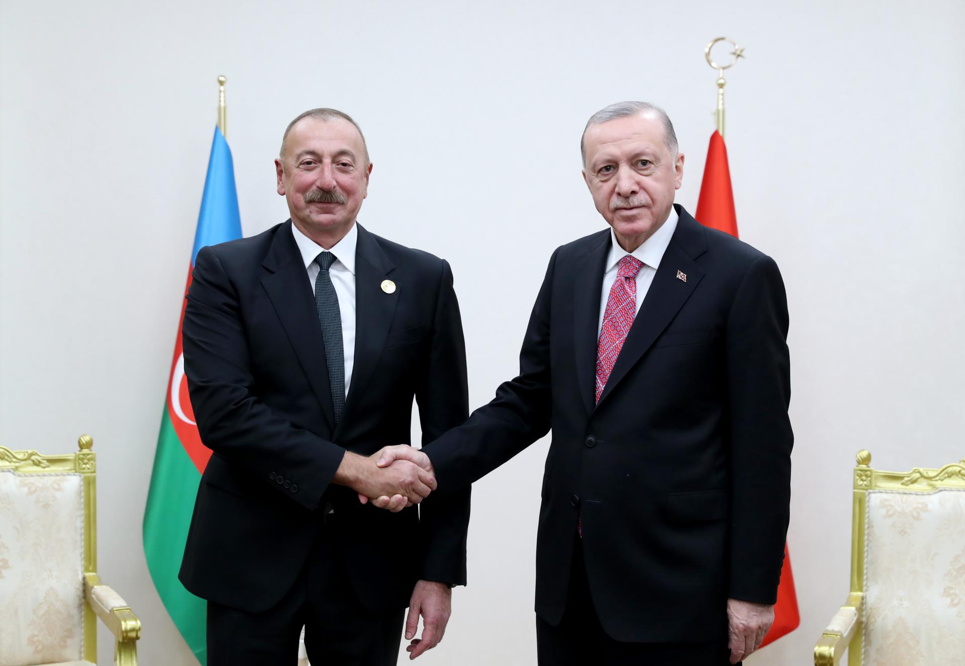 اردوغان و علی‌اف در تورکمنستان دیدار کردند