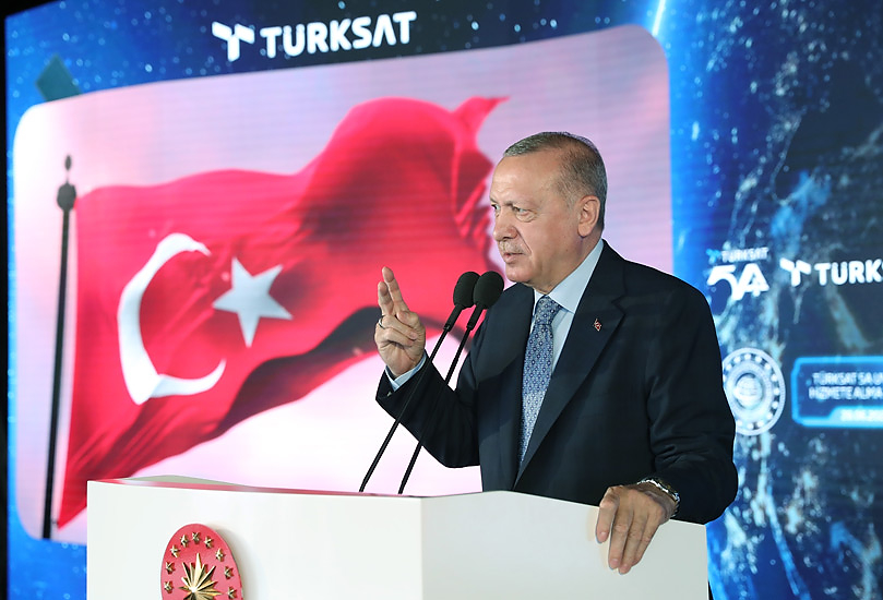 Претседателот Ердоган: Нашата цел е во последниот квартал на годината да го лансираме во вселената Турксат 5Б