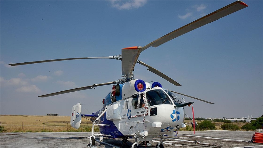 土耳其向北塞派出消防直升机