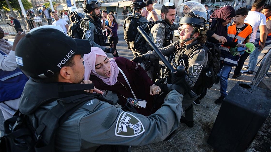 以色列警方干预巴勒斯坦示威者拘留3人