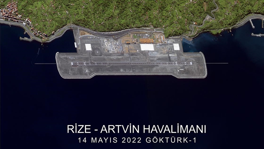Publikohen pamjet nga sateliti Gökturk-1 të Aeroportit Rize-Artvin