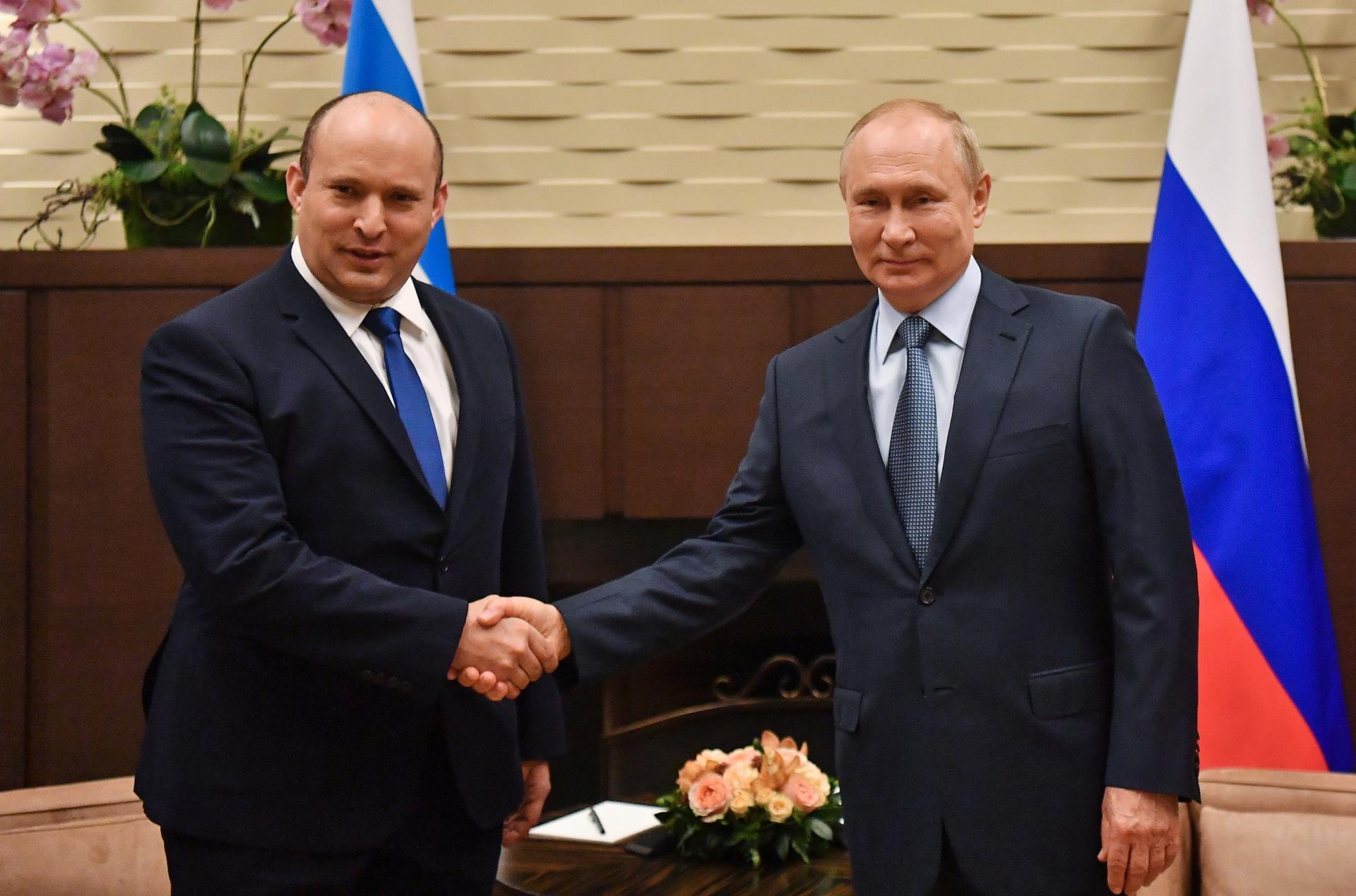 Putin recibe al primer ministro de Israel, Naftali Bennett, en Sochi