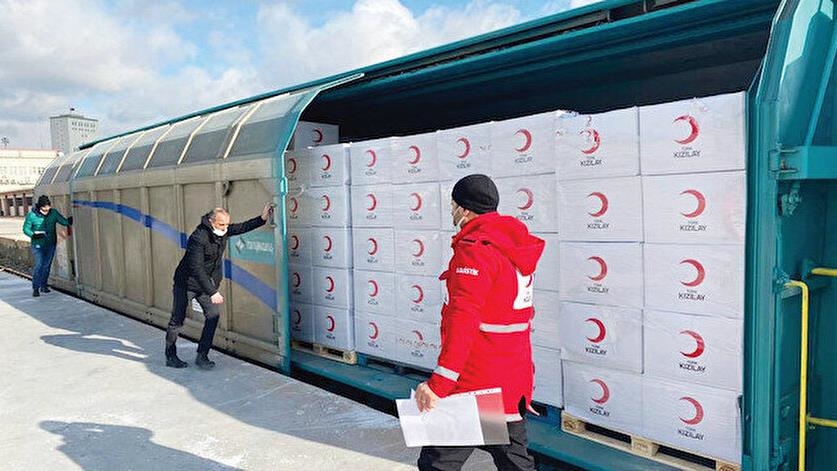 ارسال کمک‌های انسانی "قطار نیکوکاری" ترکیه به افغانستان