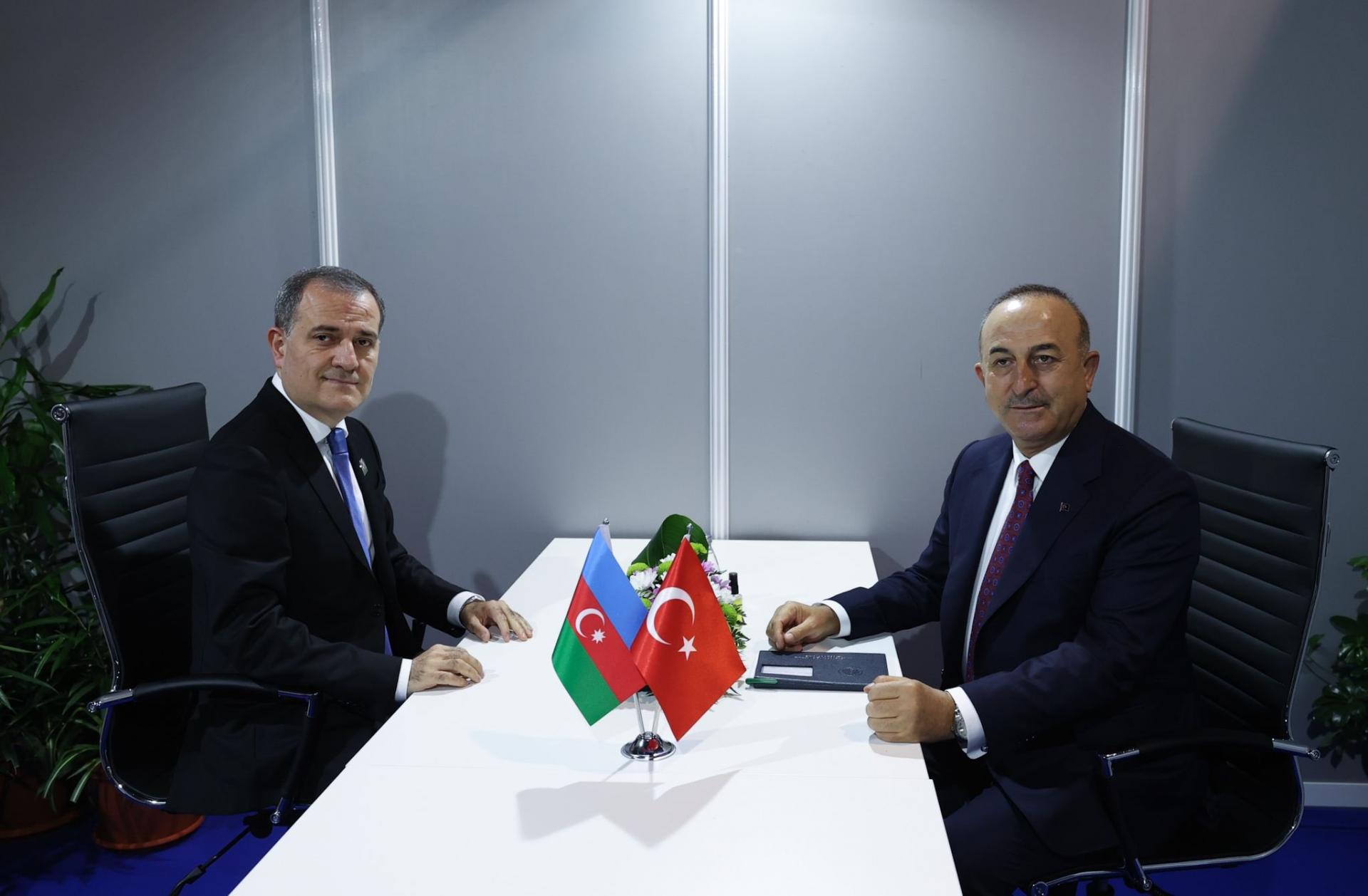 Daşary Işler Ministri Çawuşogly, Azerbaýjanly Kärdeşi Bilen Duşuşdy