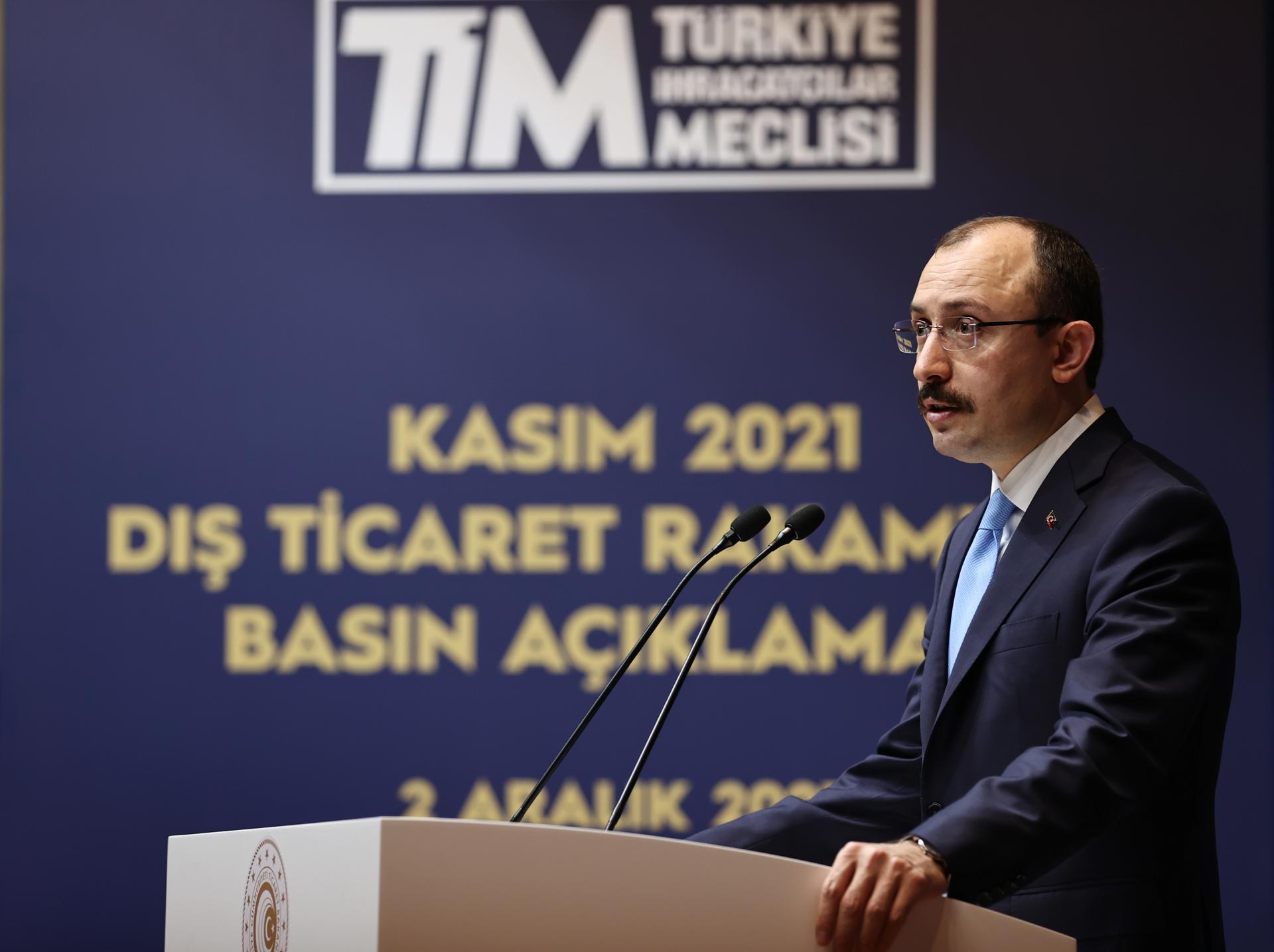 Turqia regjistron eksportin mujor më të lartë në nëntor 2021