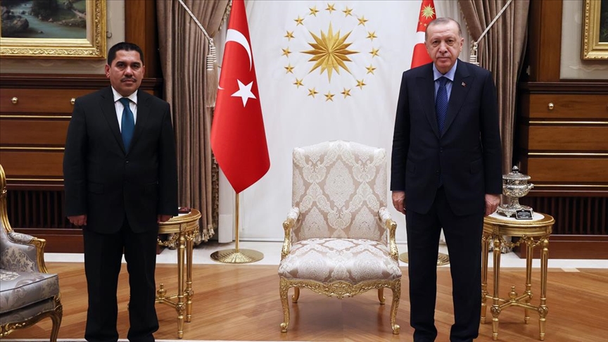 Prezident Erdogan Owganystanyň Transport ministrini kabul etdi