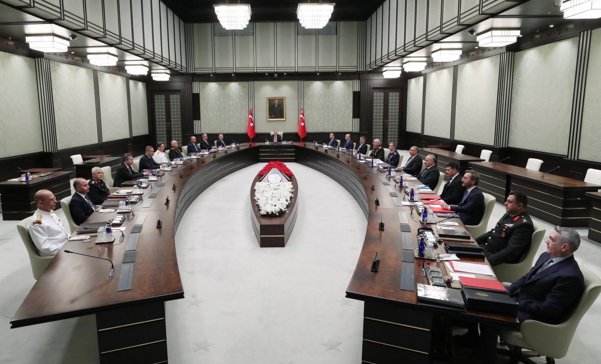 Το Συμβούλιο Εθνικής Ασφαλείας συνεδρίασε υπό την προεδρία του Ερντογάν