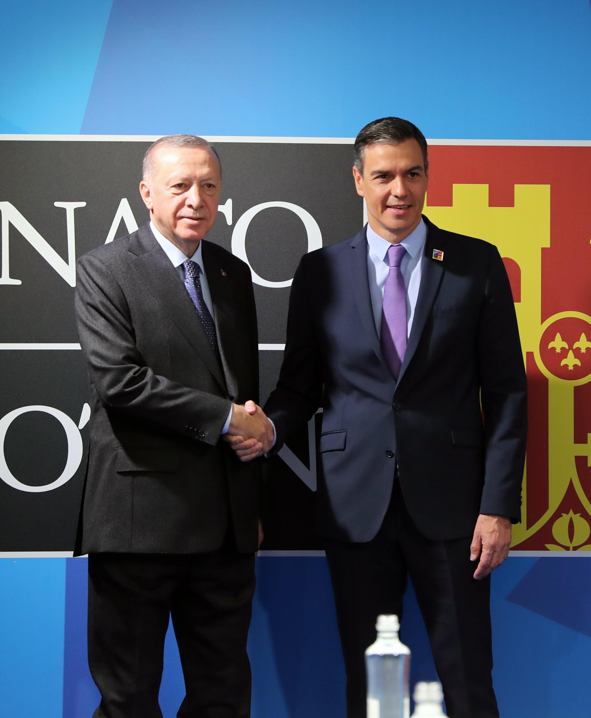 Erdogan mantiene las conversaciones bilaterales en Madrid