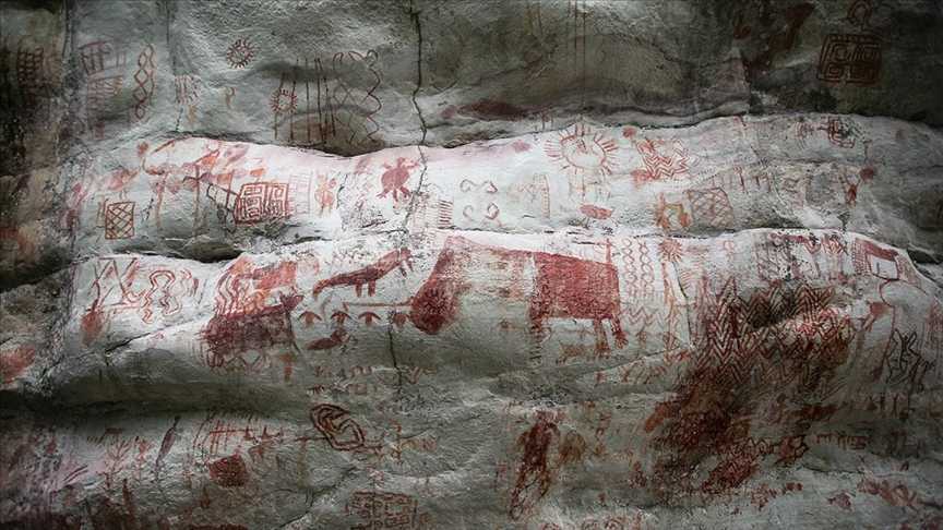 Las pinturas rupestres dibujadas en Colombia son un testimonio de la riqueza histórica