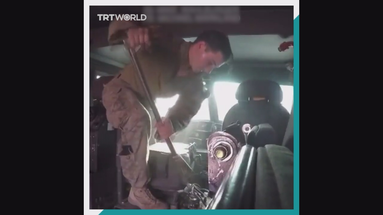 Prilikom napuštanja Afganistana američke trupe uništile vojnu opremu (VIDEO)
