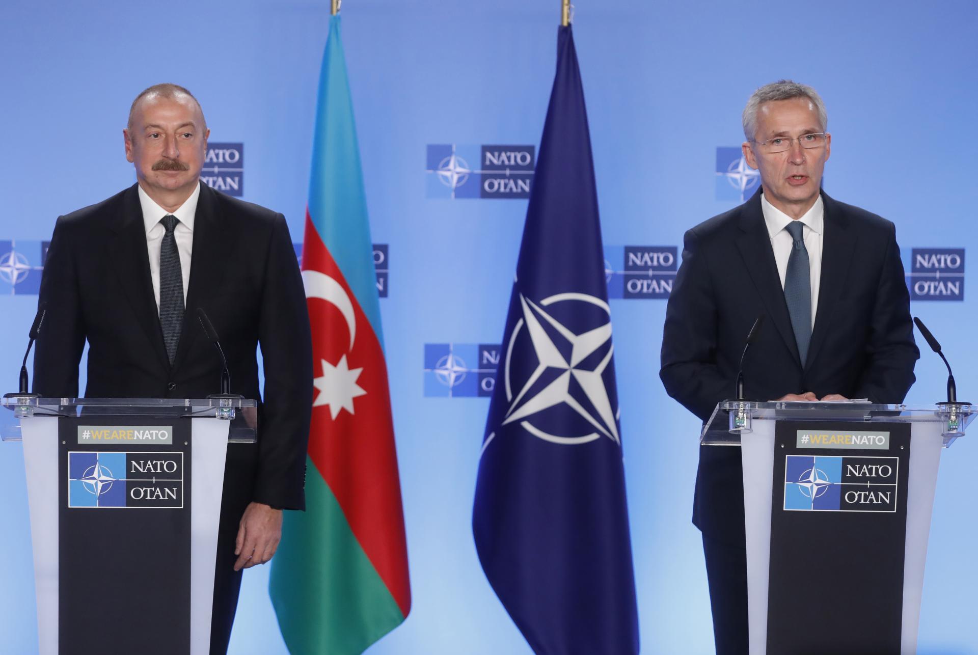 Azərbaycan Prezidenti İlham Əliyev ilə Yens Stoltenberq arasında görüş olub  - Türkiye'nin haber kaynağı
