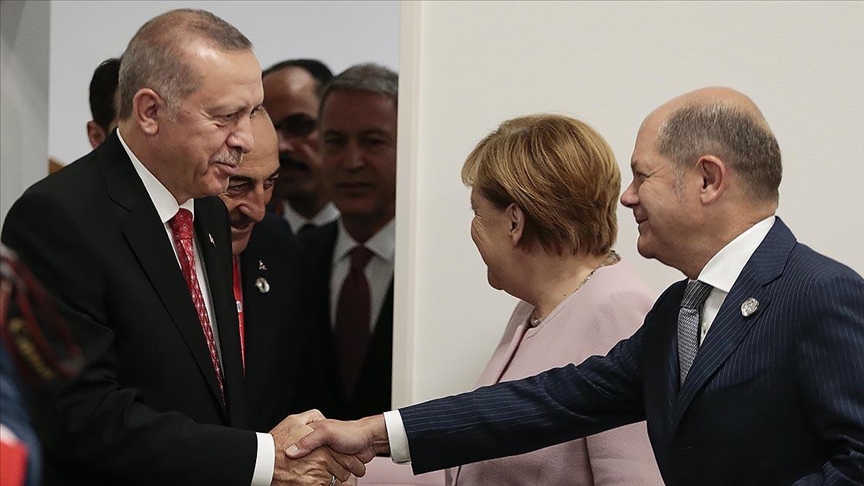 Il presidente Erdogan parla al telefono con il nuovo cancelliere tedesco, Olaf Scholz