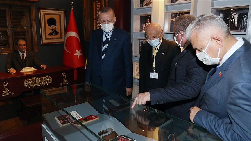 بازدید اردوغان از خانه موزه آلپ‌ارسلان تورکش