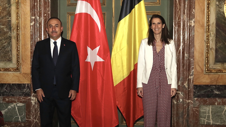 دیدار و گفت‌وگوی وزرای خارجه ترکیه و بلژیک
