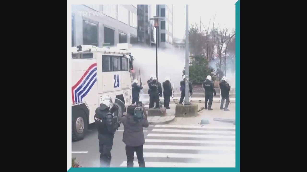 Бельгиядагы Covid-19 чараларына каршы нааразылык акциялары
