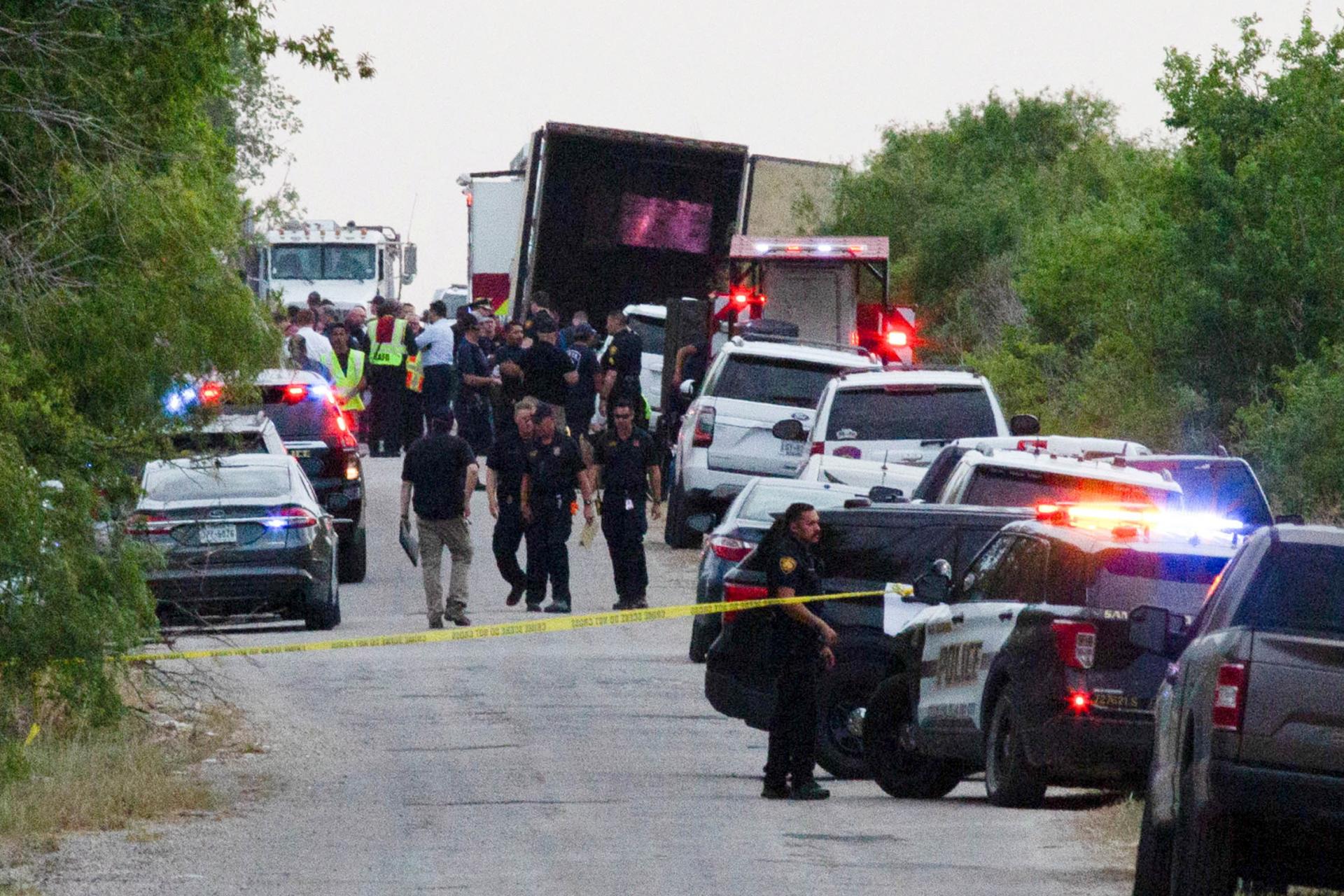 کشف 42 جسد مهاجر درداخل یک  کامیون در تگزاس امریکا