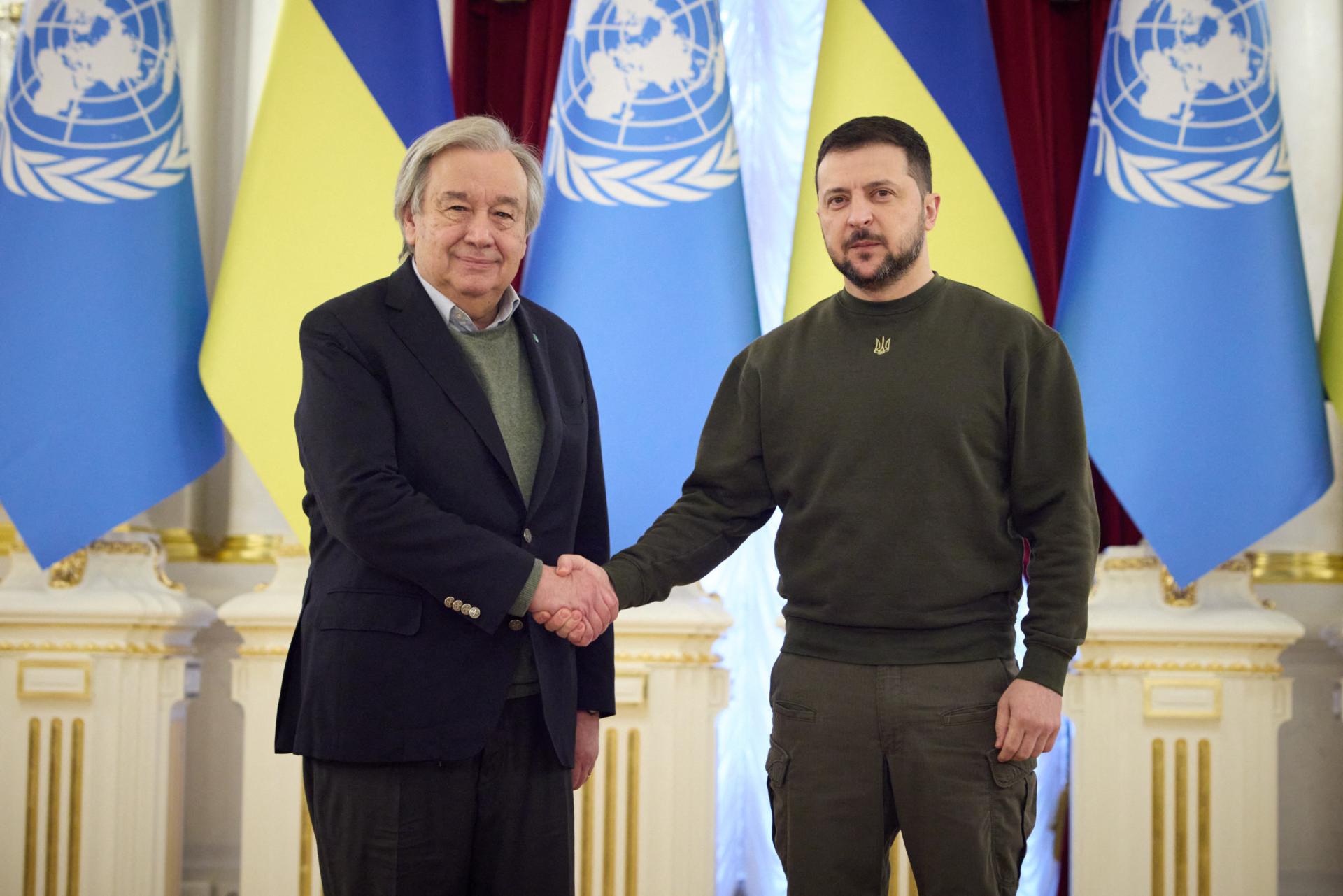 Guterres a efectuat o vizită în Ucraina