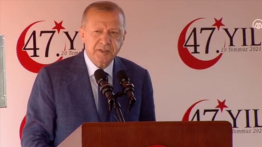 Erdogan: “El 20 de julio es el día que acaba la crueldad y que llevó la paz a Chipre”