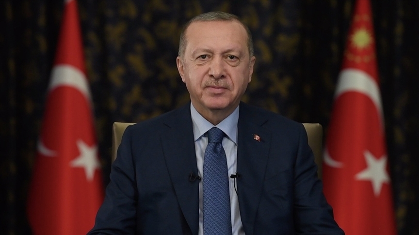 Prezident Erdogan "TRT World Forum 2021"-e wideo ýüzlenme ugratdy