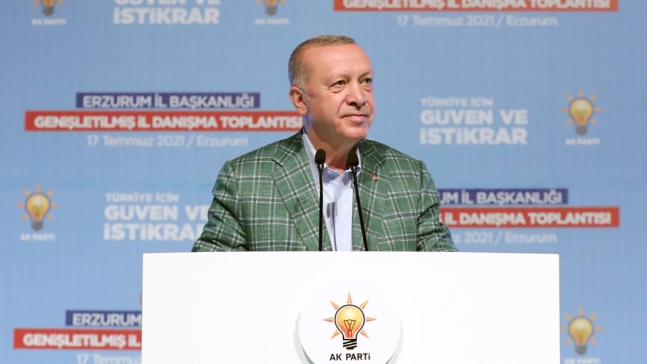 Erdogan Erzurumda ýaşlar bilen duşuşyk geçirdi