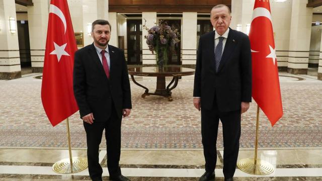 埃尔多安与杉托普接见欧洲的土耳其民间社会代表
