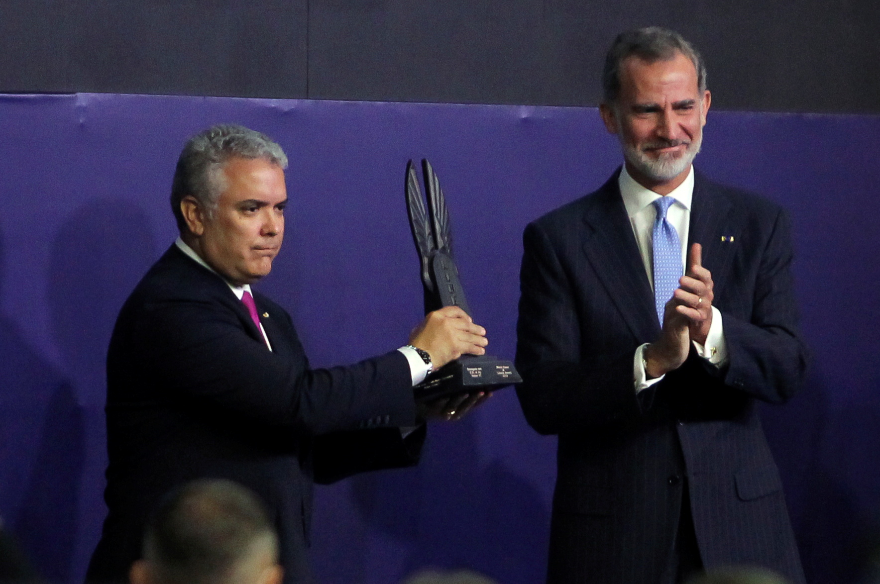 Colombia fue  galardonada con el Premio Mundial por la Paz y la Libertad