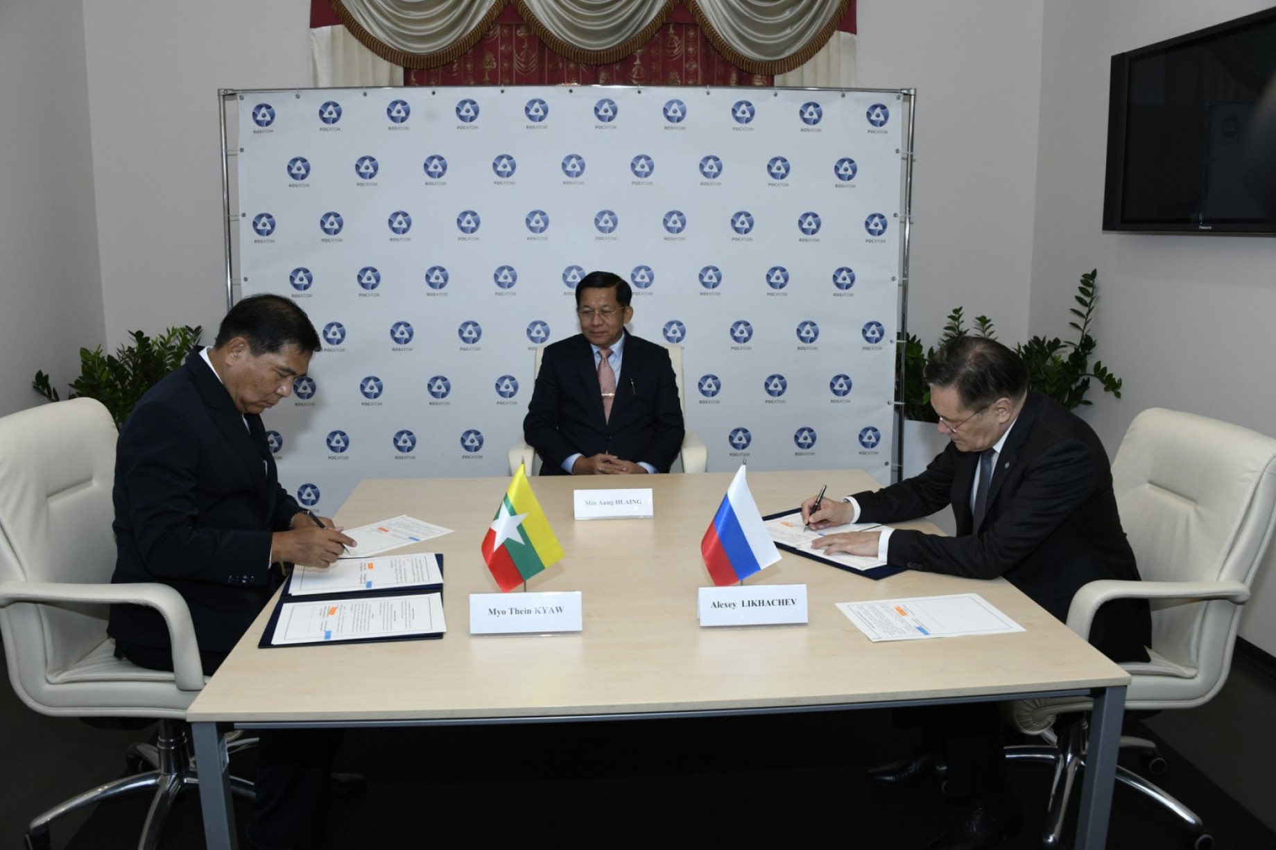 روس اور میانمار کے درمیان نکلیئر پاور پلانٹس کے معاہدے
