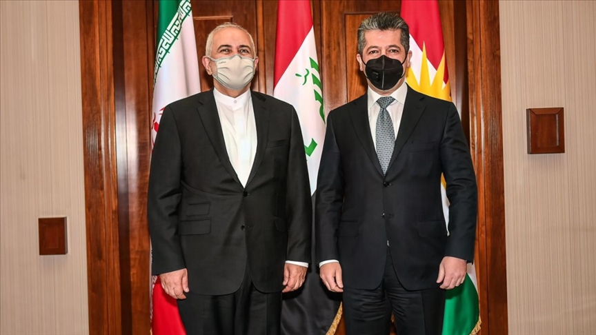 Џевад Зариф во Ербил се состана со премиерот на Региналната курдска управа на Ирак Месрур Барзани