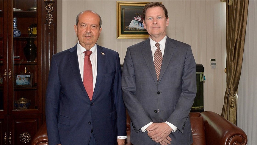 قبرص میں اقوام متحدہ کے سیکرٹری جنرل کے خصوصی نمائندے کی   صدر ایرسن تاتار سے ملاقات