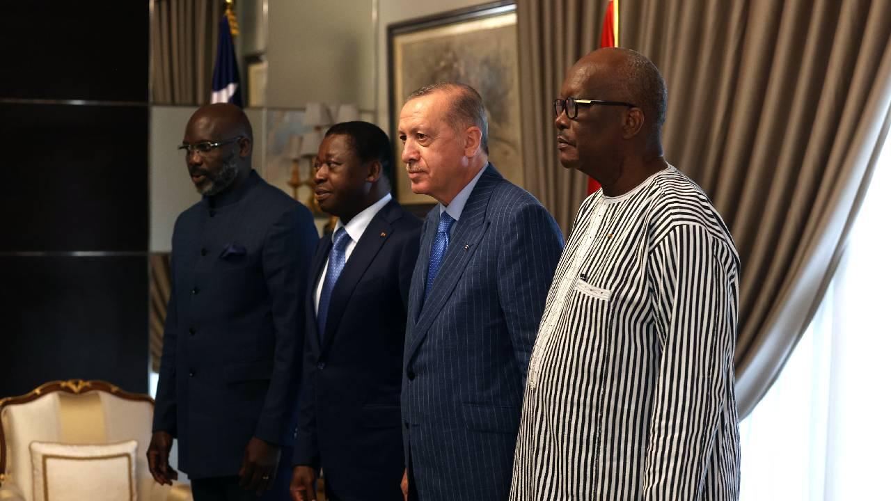 Նախագահ Էրդողանը Քառակողմ հանդիպում  է ունեցել, Տոգոյի, Բուրկինա Ֆասոյի եւ Լիբերիայի նախագահների հետ