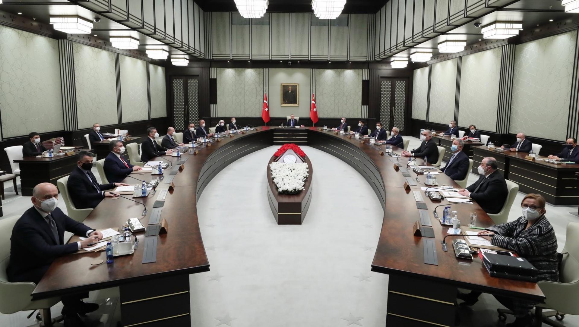 Kabineti mblidhet sot nën drejtimin e Presidentit Erdogan
