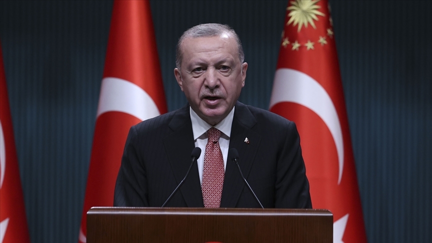 Erdogan Erzurum Kongresiniň 102-nci Ýyllygy Mynasybetli Ýüzlenme Çap  Etdi