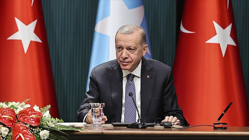 Prezident Erdogan somalili kärdeşi Mahmud bilen umumy metbugat ýygnagyny geçirdi