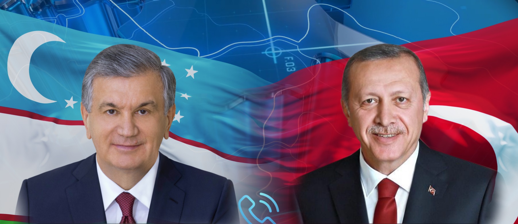 Претседателот Ердоган му ја честита на Мирзијоев 30 годишнината од независноста на Узбекистан